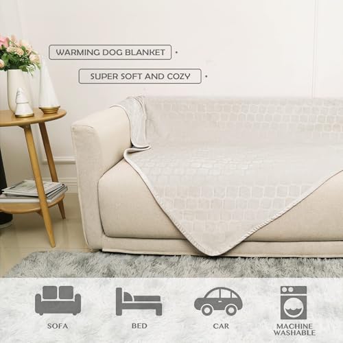 fuguitex Waterproof Dog Blanket Bed Cover Dog Crystal Velvet Moroccan Fuzzy Cozy Plush Pet Blanket Throw Blank - view 6