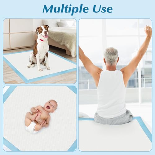 50 Count 36" x 36" Super Absorbency Disposable Underpads - Leakproof Quick Drying Pads for Baby, Puppy & Adult - view 7