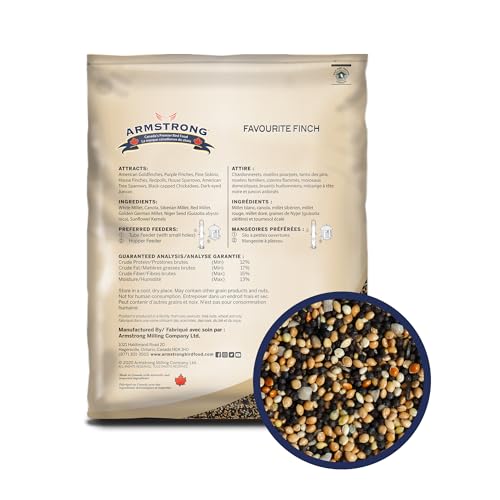 Armstrong Wild Bird Food Favourite Finch Bird Seed Blend, 15.4 Pounds - with White Millet, Canola, Nyjer and S - view 3