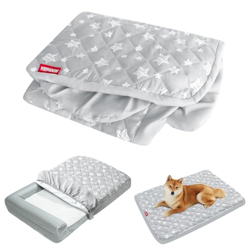 Waterproof Dog Bed Covers Replacement Washable Pet Hair Easy to Remove, Noiseless Quilted Puppy Pet Bed Cover  - view 2