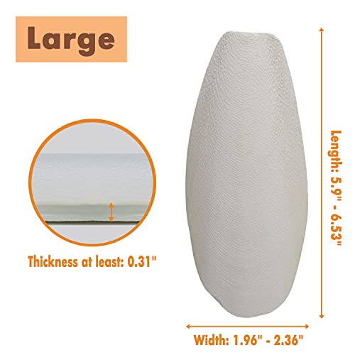 5.9"-6.53" Large Bird Cuttlebone for Parakeets, Cuddle Bone with Plastic Holder, Cuttlefish Bone for Sharp Bea - view 3