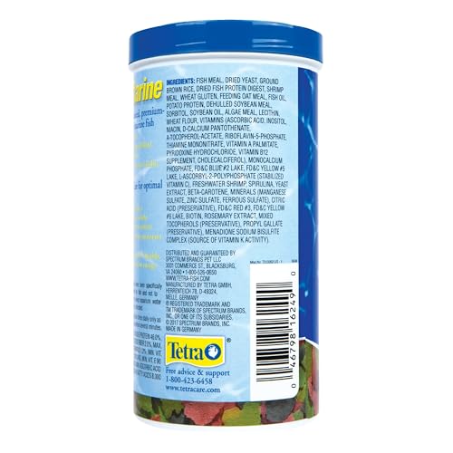 TetraMarine Large Saltwater Flakes, Nutritionally Balanced Fish Food for Saltwater Fish, 5.65 oz - view 4