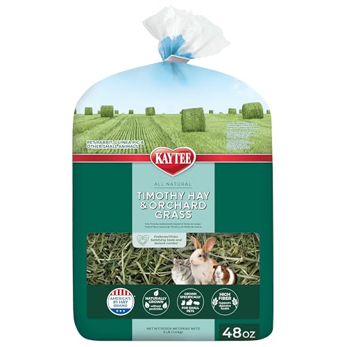 Kaytee Timothy Hay & Orchard Grass for Guinea Pigs, Rabbits & Other Small Animals, 48 oz - view 2