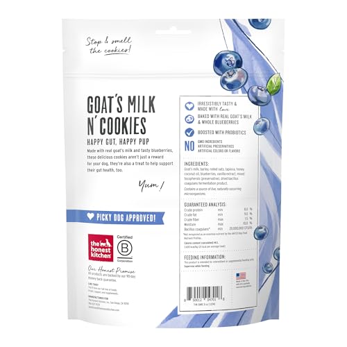 The Honest Kitchen Goat's Milk N' Cookies: Slow Baked with Blueberries & Vanilla, 8 oz Bag - view 3
