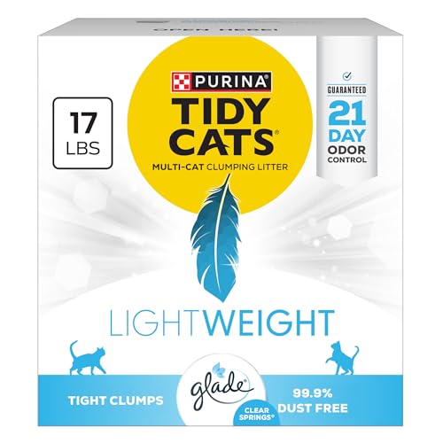 Purina Tidy Cats LightWeight With Glade Clear Springs Multi-Cat, Clumping, Low Dust, Scented Cat litter - 17 l - view 2