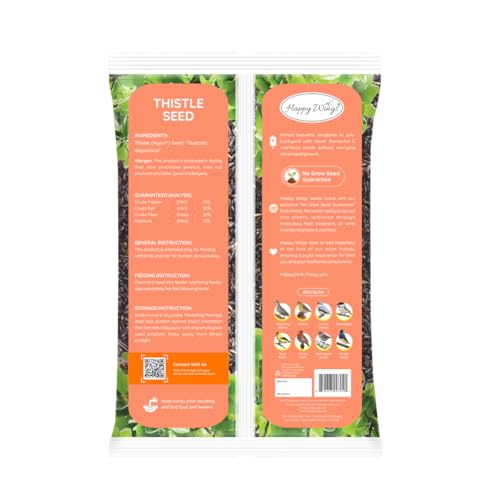 Happy Wings Nyjer/Thistle Seeds Wild Bird Food - 10 Pounds I No Grow Seed I Bird Seed for Wild Birds - view 4