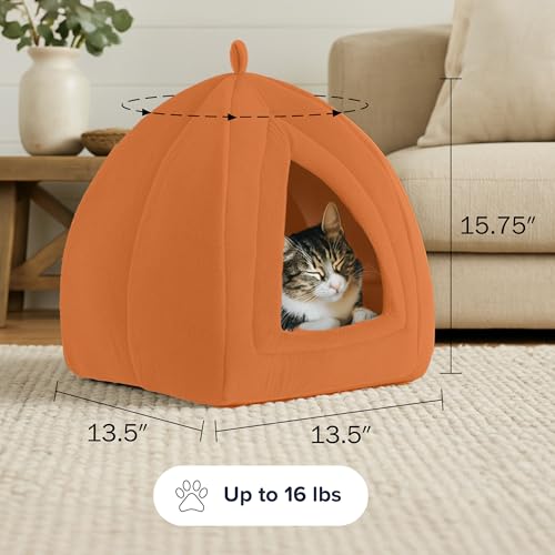 Cat House - Indoor Cat Bed with Removable Foam Cushion - Pet Tent for Kittens, Rabbits, Guinea Pigs, and Other - view 7