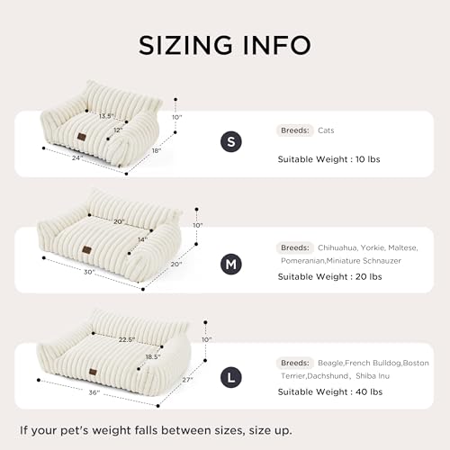 Bedsure ComfyFleece™ Cute Cat Couch for Pets - As Seen on TV on Good Day New York, Fuzzy Cats beds for Indoor  - view 7