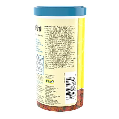 TetraPro Tropical Color Crisps, Fish Food With Natural Color Enhancers, Tropical Fish Food, 7.41 Ounces - view 3