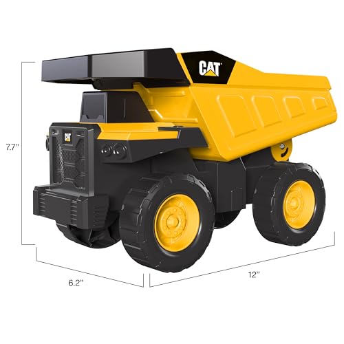 Cat Construction Toys, Real Steel Dump Truck – 12” Heavy Duty Steel Construction Toy with Realistic Working Du - view 5
