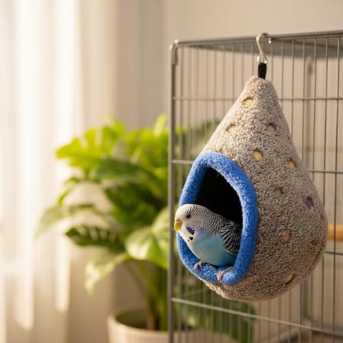 Bird Parrot Nest Hammock for Parakeet Conure Lovebird Small Animal Hamster Sugar Glider Hanging Bed Hideout Ho - view 3