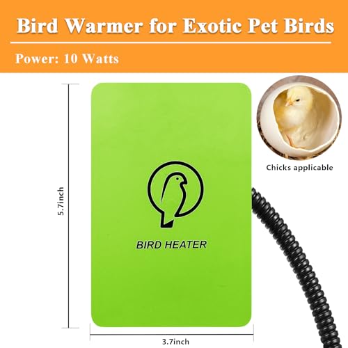 Bird Heater for Cage - Snuggle Up Bird Warmer for Exotic Pet Birds, 10W African Grey, Parakeets, Parrots, (3.7 - view 5