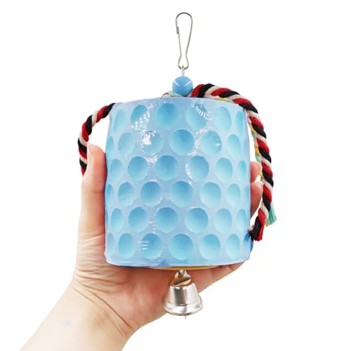 Extra Large Bird Chewing Toy, Parrot Beak Grinding Calcium Stone with Bells, Bird Cage Accessories, Cage Toys  - view 3