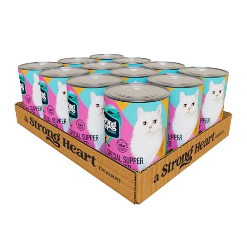 A Strong Heart Canned Wet Cat Food, Special Supper Dinner - 13.2 oz Cans (Pack of 12), Made in The USA with Re - view 2