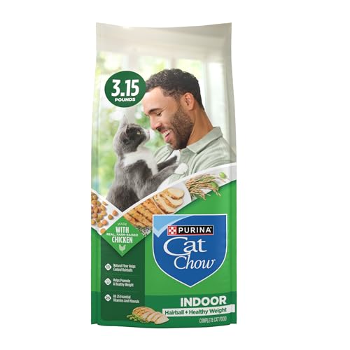 Purina Cat Chow Indoor Healthy Weight and Hairball Dry Cat Food With Chicken - (Pack of 4) 3.15 lb. Bags - view 2