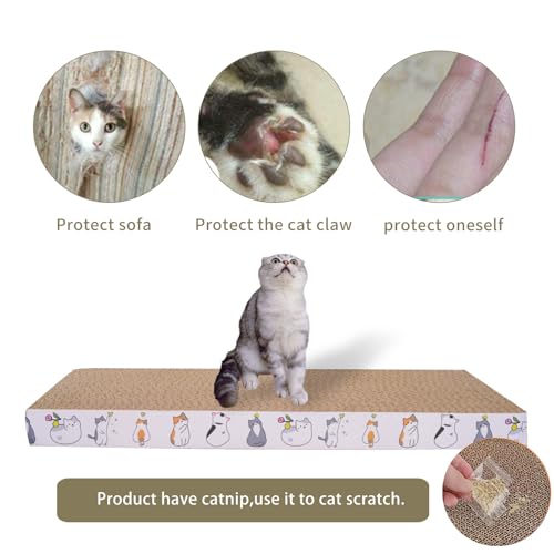 5 Packs cat Scratcher Toys Reversible Scratching Post Board for Indoor Cats Cardboard pad Sleep Play and Grind - view 5
