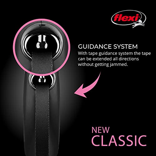 FLEXI New Classic Tape Retractable Dog Leash for Large Dogs Upto 110 lbs. – 26 ft., Black | Tangle Free Pet Wa - view 5