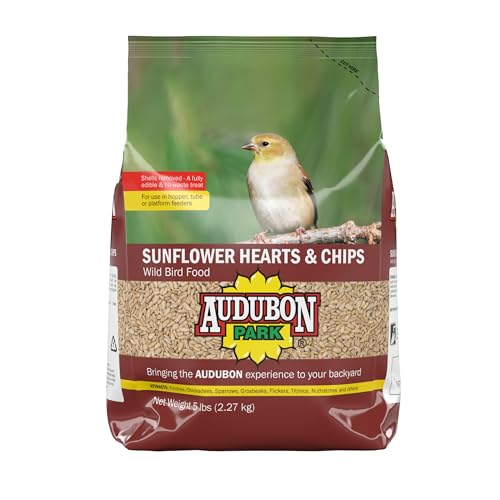 Audubon Park Sunflower Hearts & Chips Wild Bird Food, No Mess Sunflower Seeds for Birds, 5-Pound Bag - view 2