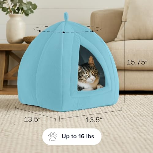 Cat House - Indoor Bed with Removable Foam Cushion - Pet Tent for Puppies, Rabbits, Guinea Pigs, Hedgehogs, an - view 6