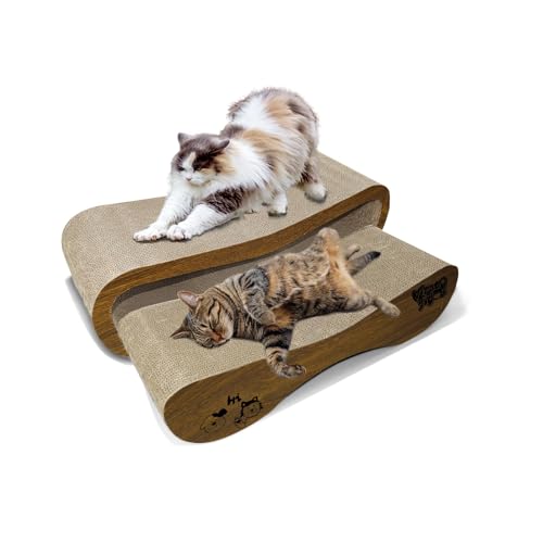 2 in 1 Cat Scratcher Bed, Cat Scratching Board, Cats Scratcher Set, Scratch-Resistant Cat Scratching Post Larg - view 2