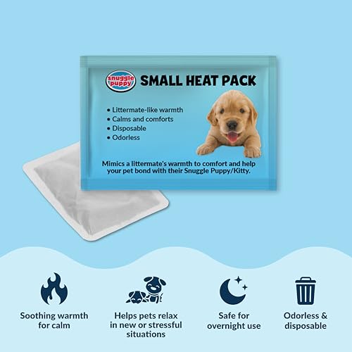 Snuggle Puppy Junior, Heartbeat Puppy Toy for Small Breeds, Smaller Plush Dog Toy with Real-Feel Pulse, Design - view 7