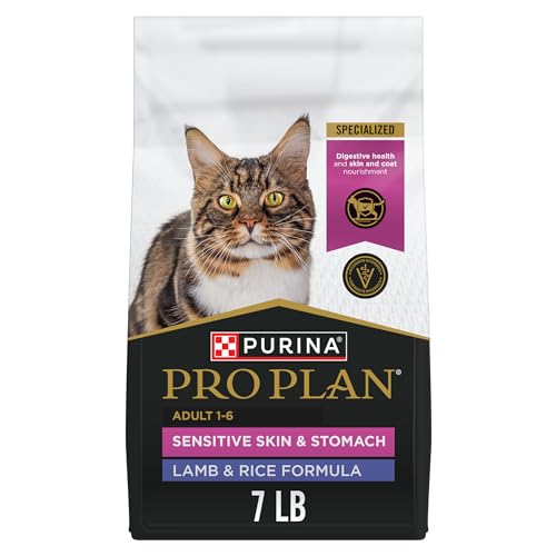 Purina Pro Plan Sensitive Skin and Stomach Cat Food, Lamb and Rice Formula - 7 lb. Bag - view 2