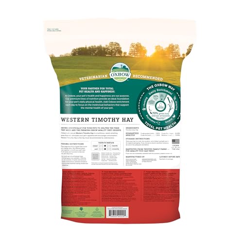Oxbow Western Timothy Hay, Guinea Pig Hay, Small Pet Bunny Supplies, All Natural Grass for Guinea Pig, Bunny,  - view 3