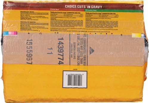 Pedigree Choice Cuts in Gravy Adult Canned Soft Wet Dog Food, Beef & Country Stew, 13.2 oz. Cans (12 Count, Pa - view 5