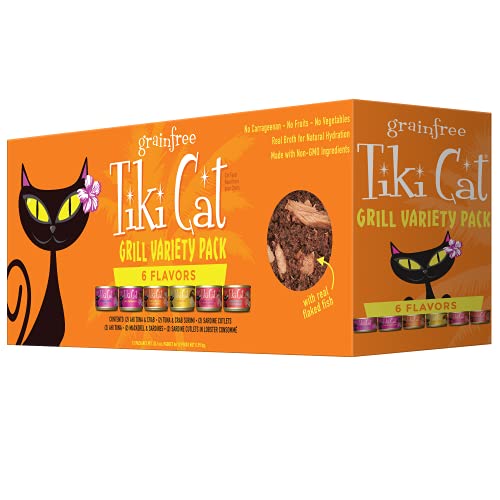 Tiki Cat Grill Wet Cat Food, Variety Pack, 2.8 oz. Cans (12 Count) - view 2