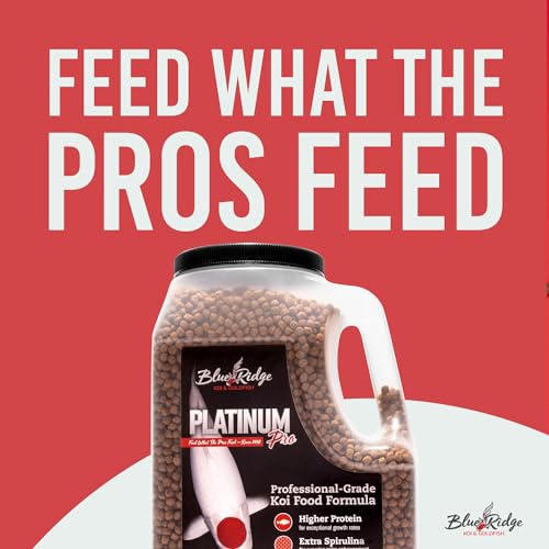 Blue Ridge Koi Fish Food 4.5lb - Koi Food 3/16” Platinum Pro Formula Goldfish Food, Premium Fish Food for Pond - view 4
