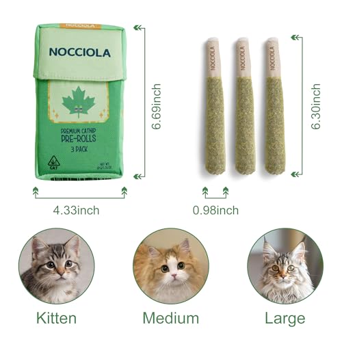 Nocciola 3 Pack Catnip Toys for Cats, Funny Cat Toys Filled with 100% Pure Organic Catnip, Safe Kitten Teethin - view 4