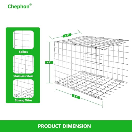 Bluebird House Predator Guards 2 Pcs, Strong Metal Wire Birdhouse Entrance Protector Guard Bird House Protecto - view 3