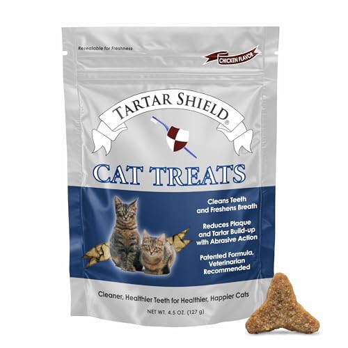 Tartar Shield Cat Treats | Daily Dental Treats | Cleans Teeth & Gums Fresh Breath Natural Oral Health Support  - view 2