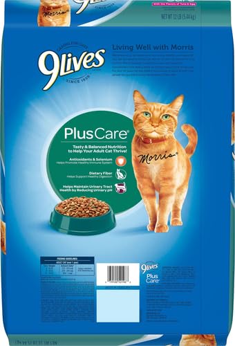 9Lives Plus Care Dry Cat Food, 12 lb. Bag - view 4