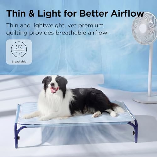 Bedsure Cooling Mat for Large Dogs - Q-Max>0.4 Thin Breathable Cooling Crate Pad Indoor for Pet with Chill Coo - view 4