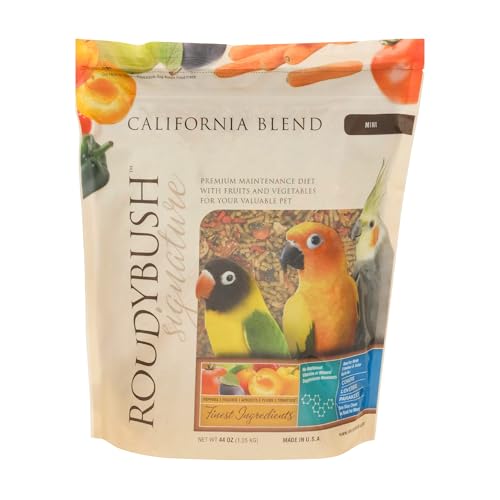 RoudyBush California Blend Pellets for Birds - Scientifically Formulated Bird Feed - Bird Food Pellets w/Dried - view 2