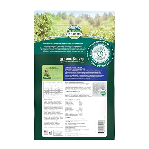 Oxbow Animal Health Organic Bounty Adult Rabbit Food - All Natural Rabbit Pellets - 3 lb. - view 4