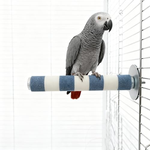 AOTU Bird Perch Rough-surfaced Parrot Perch Bird Stand for Cage– Durable Beak & Claw Trimming Grinding Stone f - view 2