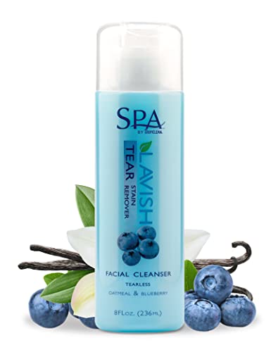 TropiClean SPA Tear Stain Remover for Dogs | Blueberry Facial Shampoo | Odor Eliminator | Tearless | Whitening - view 2