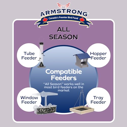 Armstrong Wild Bird Food All Season Bird Seed Blend, 40 Pounds - with Cut Corn, Wheat, White & Red Millet, Bla - view 6