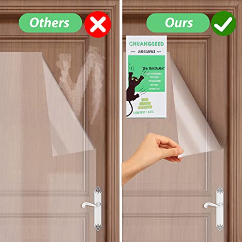 Door Protector from Dog Scratching 118" x 8.2" Cat Scratch Door Frame Single Side Adhesive Protector Anti Dog  - view 4