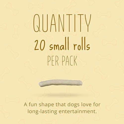Better Belly Originals Natural Chicken Liver Flavor Small Rolls 20 Count, Highly Digestible Rawhide - view 3