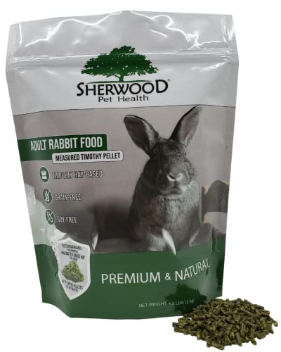 Sherwood Pet Health Adult Rabbit Food Timothy Hay Pellet 4.5 lbs. Hay-Based, Grain-Free, Soy-Free for Better D - view 2