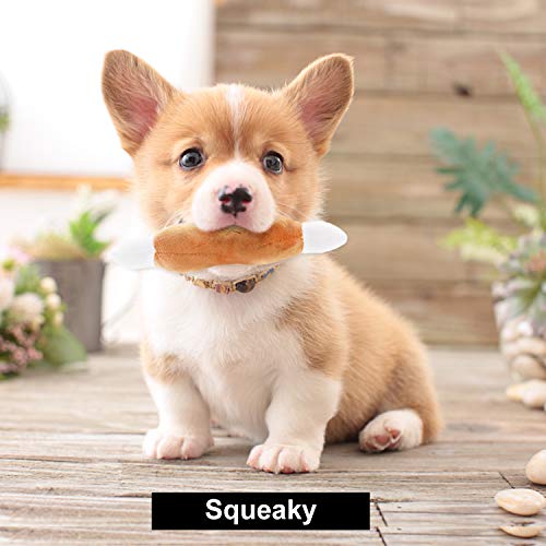 Nocciola Dog Squeaky Toys, Plush Small Dog Toys for Dogs, Stuffed with Squeakers,12 pcs Puppy Toys with a Carr - view 5