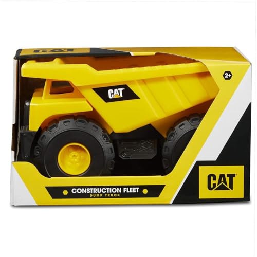 CAT Construction Toys, Construction Fleet 10" Dump Truck Toy - Heavy‑Duty Plastic, Working Tilting Bed & Free‑ - view 5