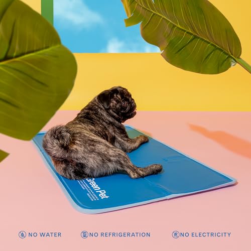 The Green Pet Shop Cool Pet Pad - Large, Blue - Self-Cooling, Pressure Activated Mat for Dogs & Cats from 46-8 - view 5