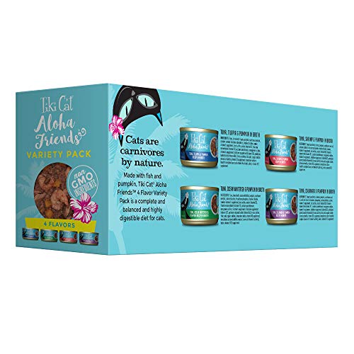 Tiki Cat Aloha Friends Variety Pack, Seafood Flavors with Pumpkin, Wet, High-Protein & High-Moisture Cat Food, - view 3