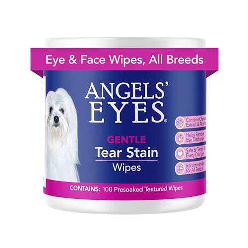Angel's Eyes Gentle Tear Stain Wipes for Dogs and Cats - 100 Ct - Presoaked Textured (AEGTSW100) - view 2