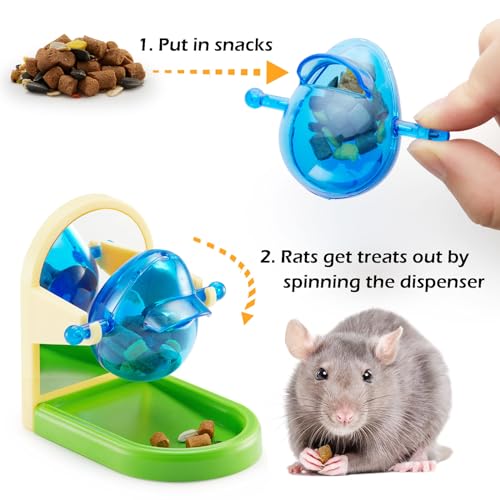 Rat Enrichment Toys, Interactive Foraging Toys For Rats, Intelligence Growth Rat Enrichment Puzzle Games, Trea - view 3