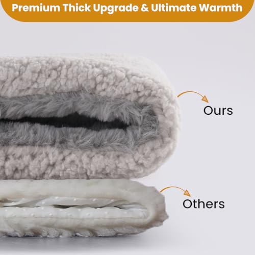 Self Warming Cat Bed, 22x16 Inch Reversible Two-Sided Use Self Heating Mat for Cats and Dogs, Washable Pets Cr - view 5